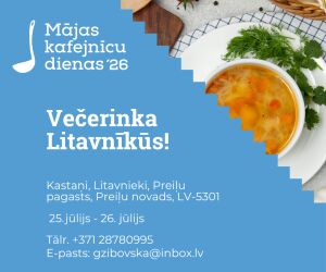 Mājas kafejnīcu dienas 2026