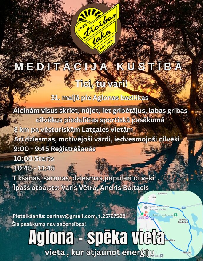 Meditācija kustībā "Ticības taka"