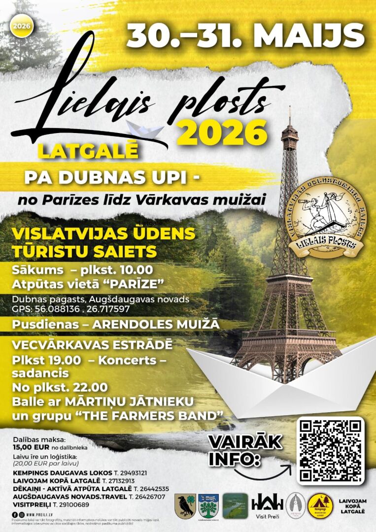 Vislatvijas ūdens tūristu saiets "Lielais plosts"