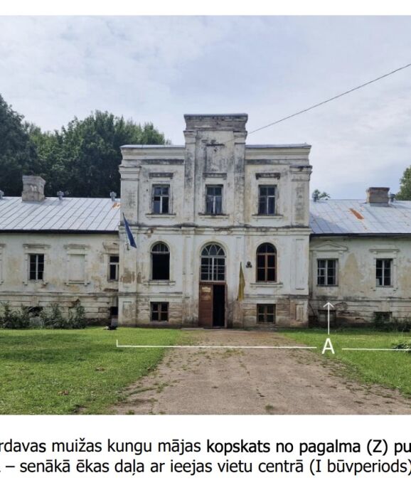 Ārdavas muižas kungu mājai ir veikta arhitektoniski mākslinieciskā inventarizācija
